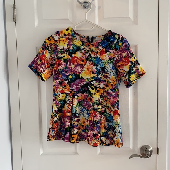 Floral peplum blouse - Picture 2 of 3